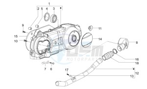 Mojito 125 e3 drawing Transmission cover