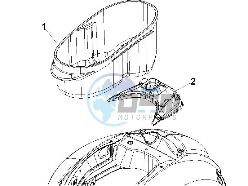 Helmet housing - Undersaddle