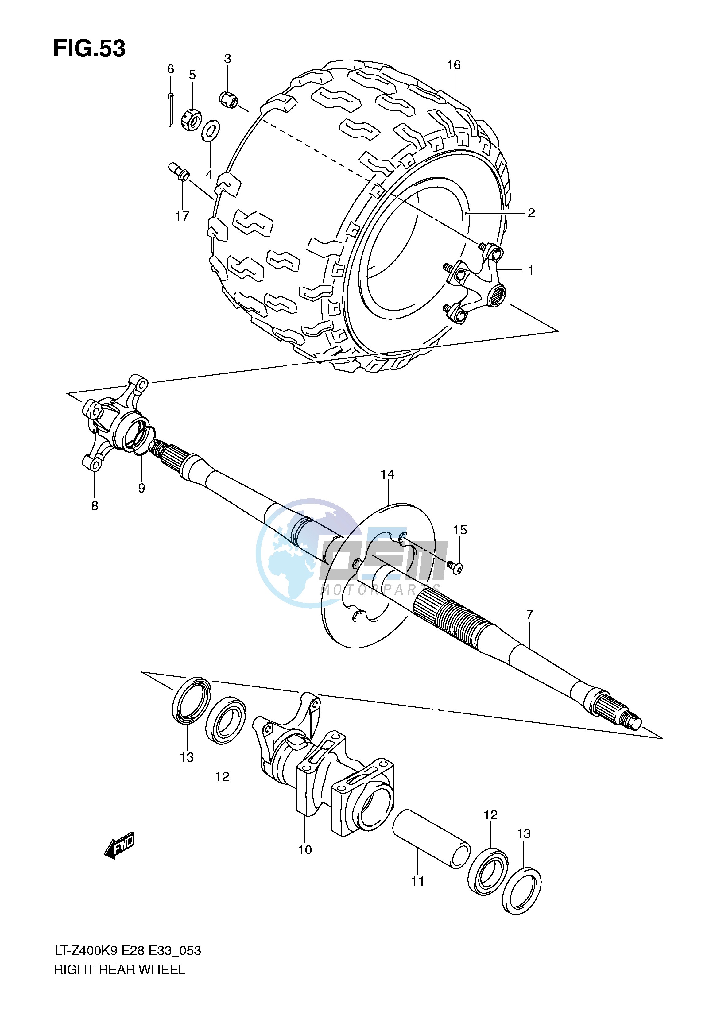 RIGHT REAR WHEEL