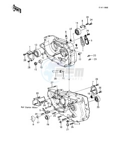 KLT 200 A [KLT200] (A4-A4A DUCKSTER) [KLT200] drawing CRANKCASE -- 83 KLT200-A4_A4A- -