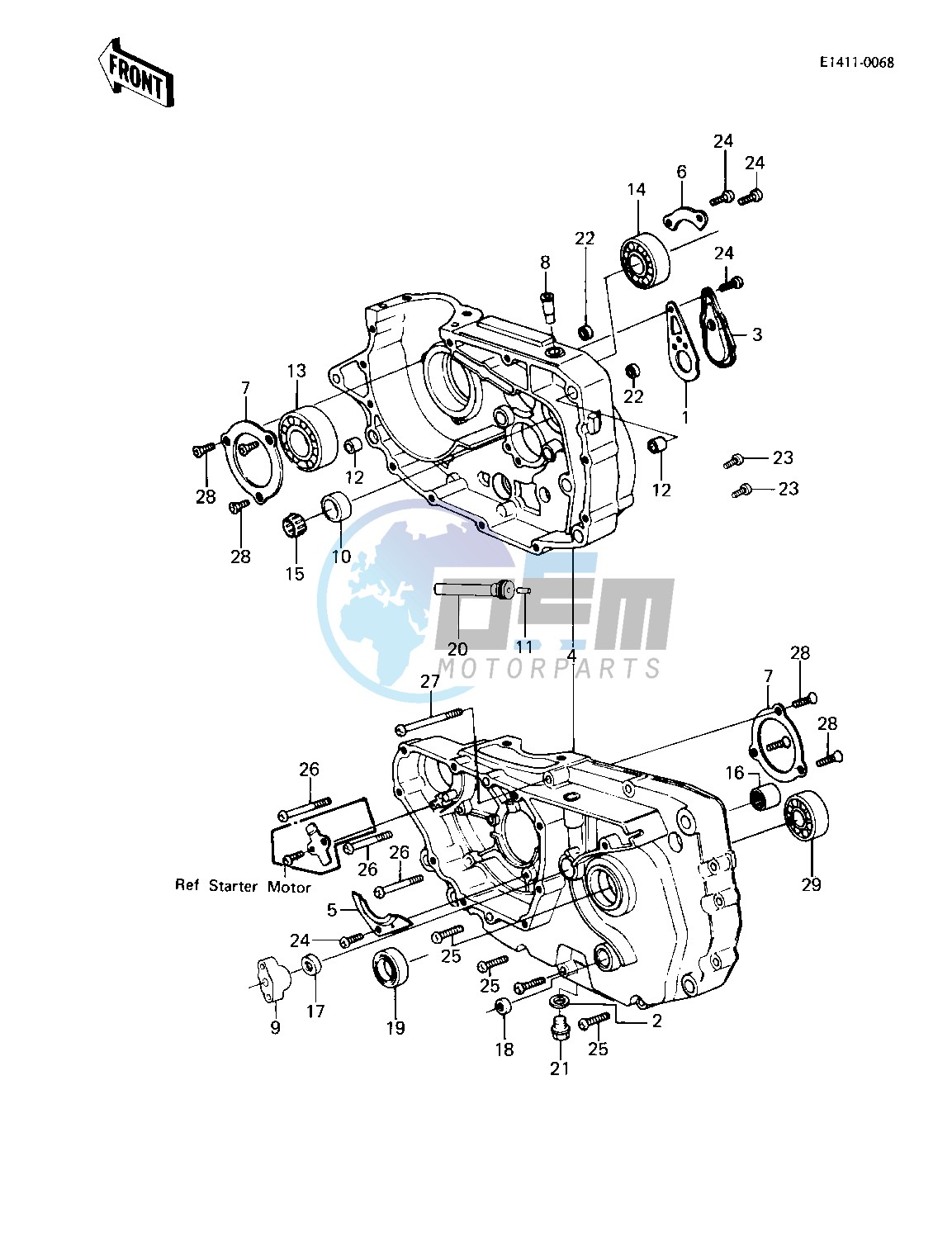 CRANKCASE -- 83 KLT200-A4_A4A- -