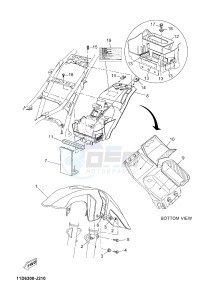 XT660ZA XT660Z ABS TENERE (2BE3 2BE3 2BE3) drawing FENDER