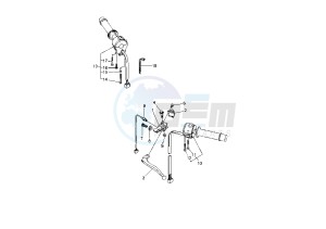 XT X 660 drawing HANDLE SWITCH - LEVER