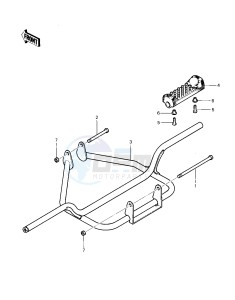 KLT 200 C [KLT200] (C1) | DIFFIRENTIAL AXLE [KLT200] drawing FOOTRESTS -- 83 KLT200-C1- -