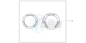 CB600F39 Europe Direct - (ED / ST 25K) drawing CRANCASE RING SET