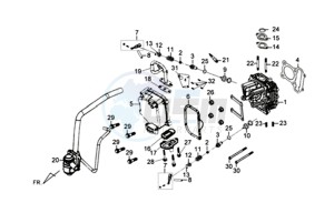 CELLO ALLO 125 drawing CYLINDER HEAD CPL