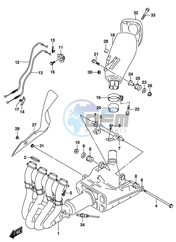 MUFFLER (GSX-S1000AZUFL8 E21)