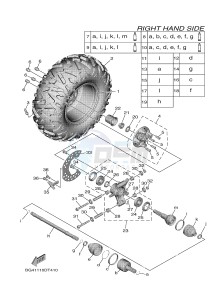 YXF850ES YXF85WPSJ WOLVERINE X (BG4A) drawing REAR WHEEL 2