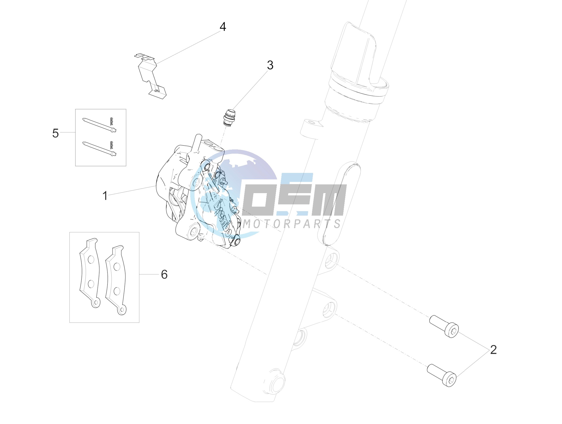 Front brake caliper