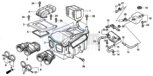 CBX750P2 drawing AIR CLEANER