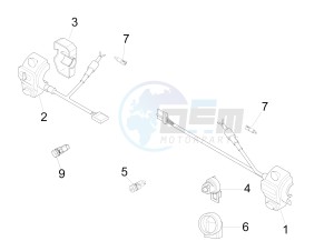 GTV 300 4T 4V ie (USA) USA drawing Selectors - Switches - Buttons