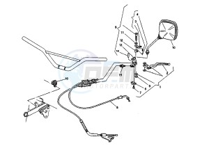 CANYON 500 drawing CLUTCH CONTROL