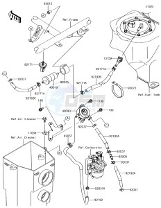 MULE SX KAF400JJF EU drawing Fuel Pump