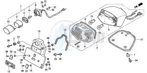 VT1100D2 drawing TAILLIGHT (2)