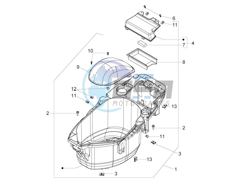 Helmet huosing - Undersaddle