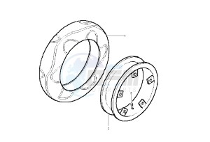 Zip 50 SP drawing Front wheel