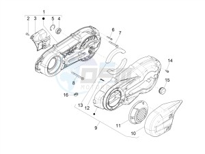 MP3 500 MAXI SPORT ABS (NAFTA) drawing Crankcase cover - Crankcase cooling