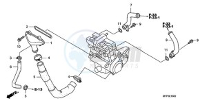 CB1300SA9 KO / ABS BCT TY2 drawing WATER PIPE