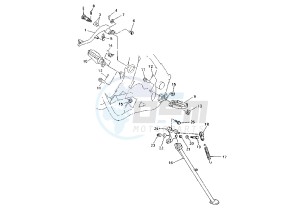 WR 400-426 F 400 drawing STAND-FOOTREST