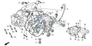 CR85RB drawing CRANKCASE