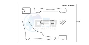 ST1100A drawing SCUFF PAD SET