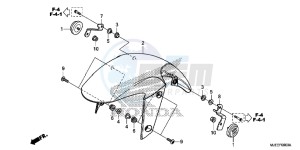 CB650FAE CB650FA 2ED drawing FRONT FENDER