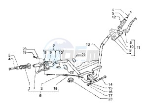 X9 125 SL drawing Handlebar - Brake Pump