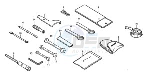 CBF600SA drawing TOOLS