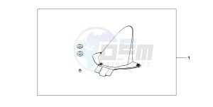 CBR600RR drawing FENDER RR