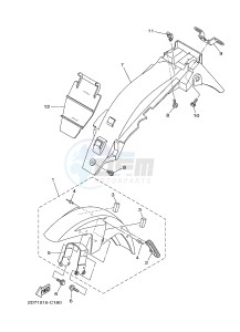 YBR125E (4P2G 4P2H 4P2J) drawing FENDER