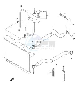 LT-A500XP Z drawing RADIATOR HOSE