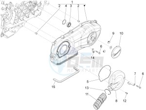 S 150 4T 3V ie Vietnam drawing Crankcase cover and cooling