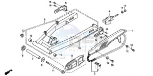 NSR75 drawing SWINGARM