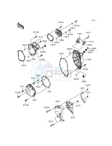 NINJA_ZX-6R ZX636EFFA FR GB XX (EU ME A(FRICA) drawing Engine Cover(s)