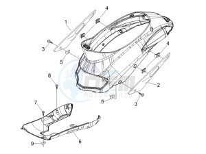 Liberty 50 4T PTT 2017 (B-NL) (B-NL) drawing Side cover - Spoiler