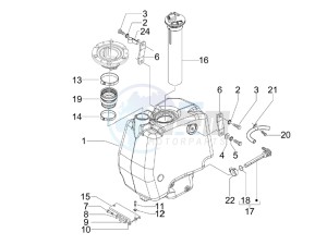 Runner 125 ST 4T E3 (EMEA) drawing Fuel tank