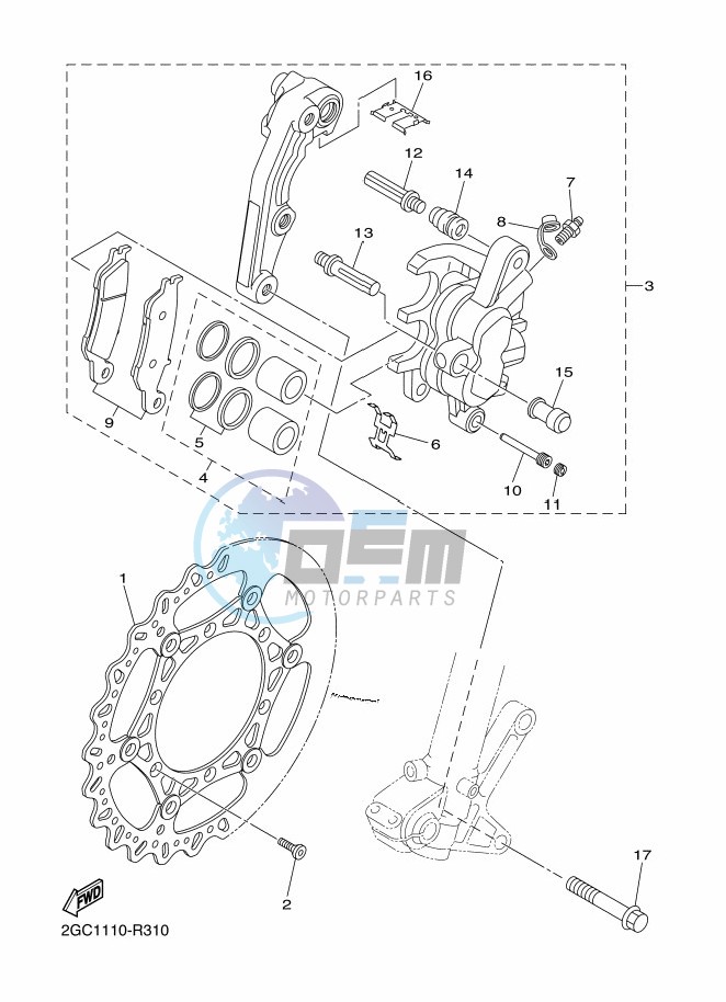 FRONT BRAKE CALIPER