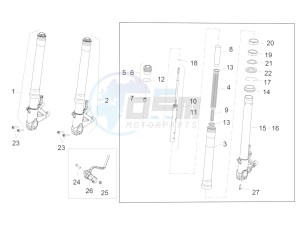 ETV 1200 Caponord Carabinieri drawing Front fork