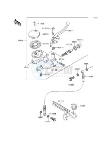 VN 1500 E [VULCAN 1500 CLASSIC] (E1) [VULCAN 1500 CLASSIC] drawing FRONT MASTER CYLINDER