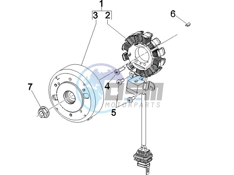 Flywheel magneto