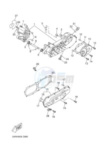 CW50 BOOSTER (5WWN) drawing CRANKCASE