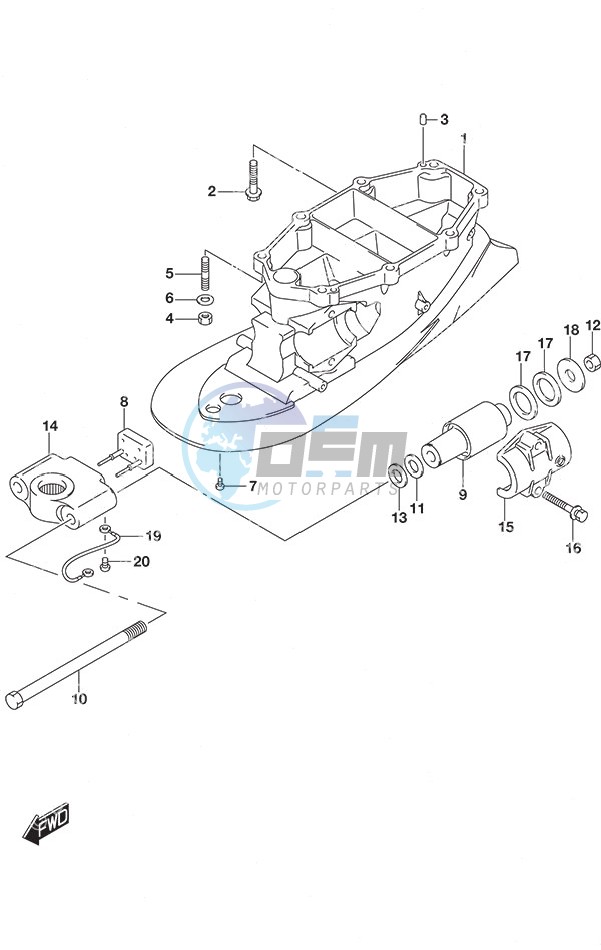 Drive Shaft Housing w/Transom (L)