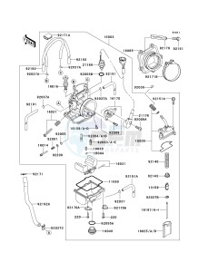 KX 250 R (R6F-R7F) R7F drawing CARBURETOR