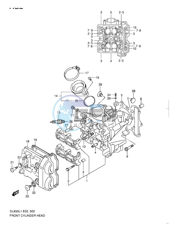 FRONT CYLINDER HEAD