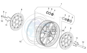 RSV 2 1000 drawing Front wheel Factory - Dream II