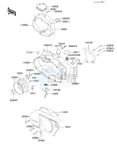 KD 80 M [KD80] (M3-M7) [KD80] drawing ENGINE COVERS