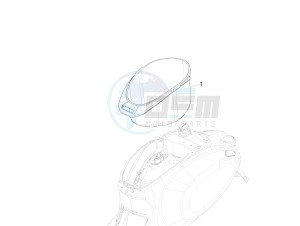 Primavera 50 2T (EMEA, APAC) drawing Helmet huosing - Undersaddle