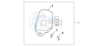 XL650V TRANSALP drawing WINDSCREEN