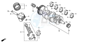 CBF600S drawing CRANKSHAFT/PISTON