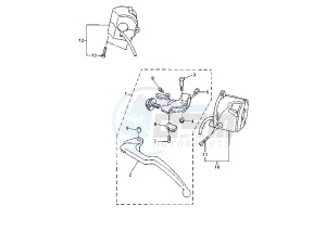 YZF R1 1000 drawing HANDLE SWITCH – LEVER